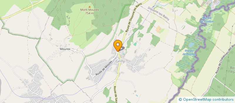 localisation de l'entreprise RUITOR  GRILLY