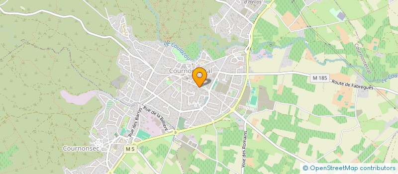 localisation de l'entreprise RUIZ  COURNONTERRAL