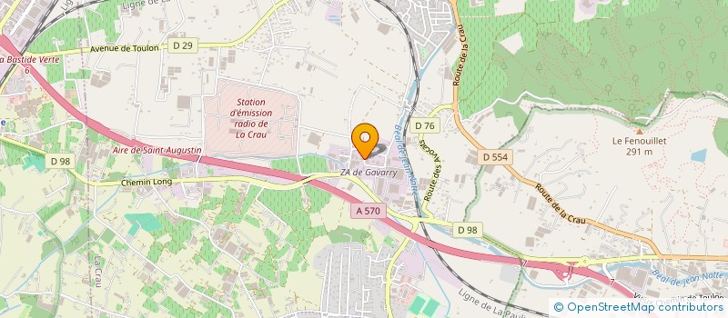 localisation de l'entreprise RUIZ ALU RENOV  LA CRAU