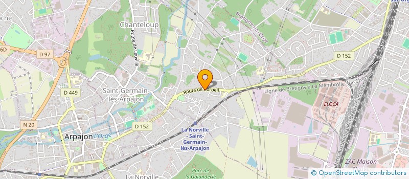 localisation de l'entreprise RUIZ DEPANN SERVICES à SAINT-GERMAIN-LES-ARPAJON
