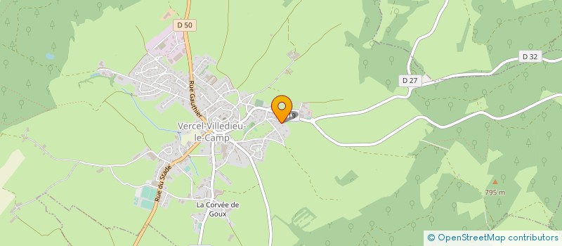 localisation de l'entreprise RUIZ J.M.C.K. à VERCEL-VILLEDIEU-LE-CAMP