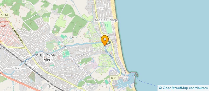 localisation de l'entreprise RUIZ NAPOLEON ET EVELYNE  ARGELES-SUR-MER