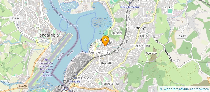 localisation de l'entreprise RUIZ ROMAIN  HENDAYE