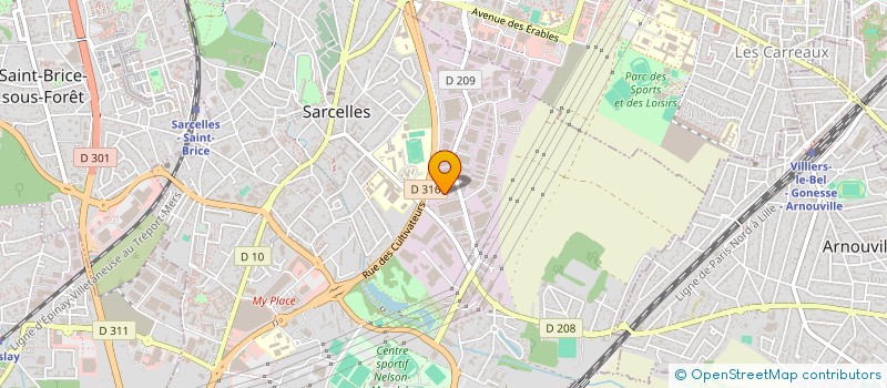 localisation de l'entreprise RUKEN  SARCELLES