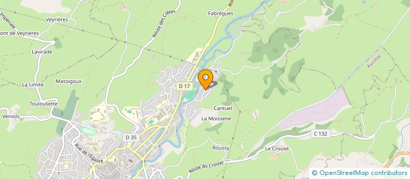 localisation de l'entreprise RULAT à AURILLAC