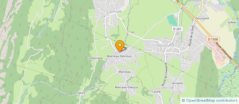 localisation de l'entreprise RULLAND à DOUSSARD