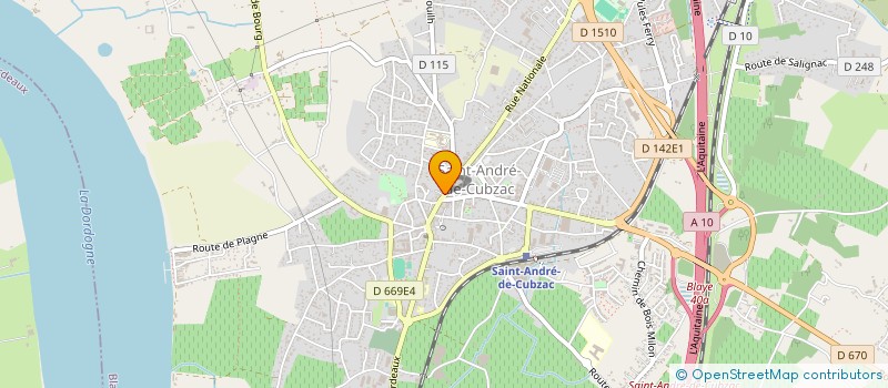 localisation de l'entreprise RULLEAU ET FILS à SAINT-ANDRE-DE-CUBZAC
