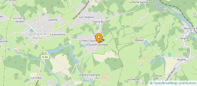 localisation de l'entreprise RULLIER DEBARDAGE à SAINT-JUST-LE-MARTEL