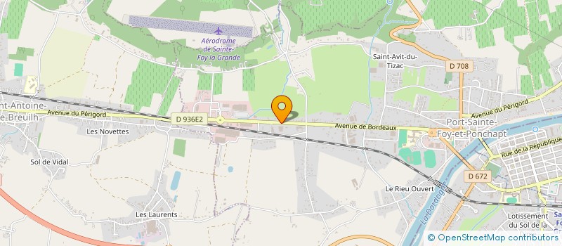 localisation de l'entreprise RULLIER FOYENNE à PORT-SAINTE-FOY-ET-PONCHAPT