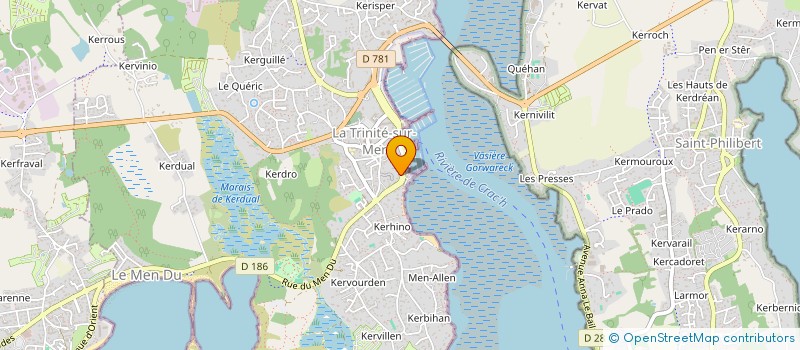 localisation de l'entreprise RUMAH PANTAI  LA TRINITE-SUR-MER