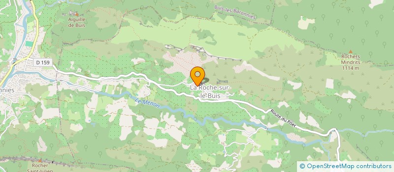 localisation de l'entreprise RUMBARONNIES  LA ROCHE-SUR-LE-BUIS