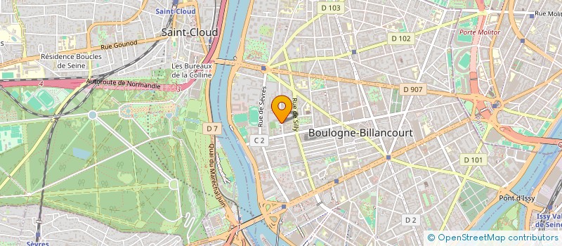 localisation de l'entreprise RUMBO EUROPA  BOULOGNE-BILLANCOURT