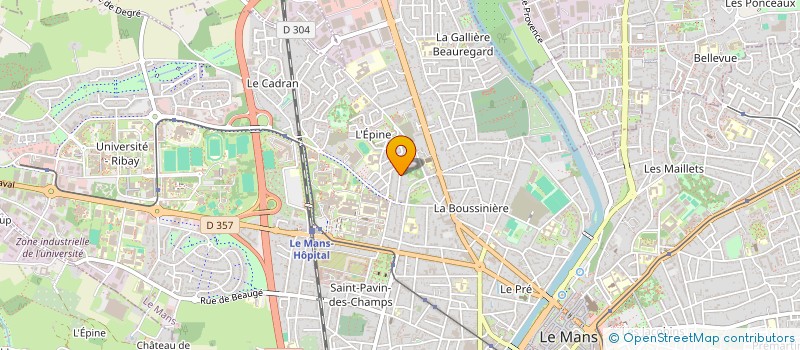 localisation de l'entreprise RUMELAJ à LE MANS