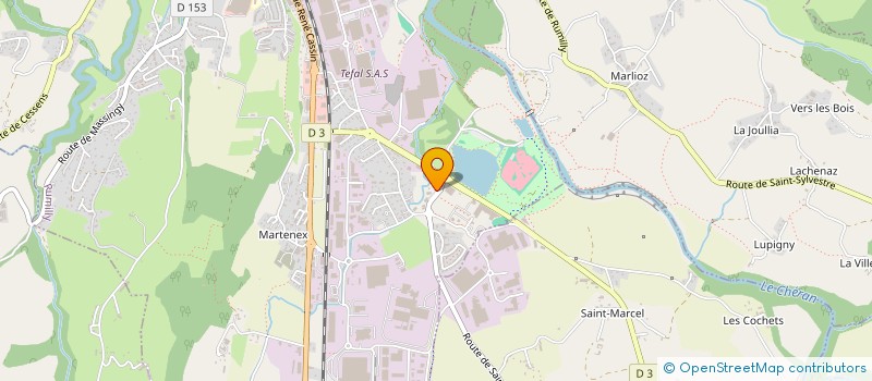 localisation de l'entreprise RUMICUBE  RUMILLY