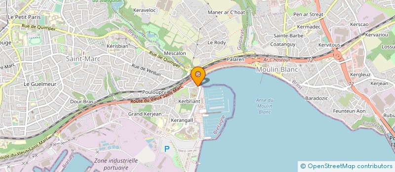 localisation de l'entreprise RUMILLY HOTELLERIE à BREST