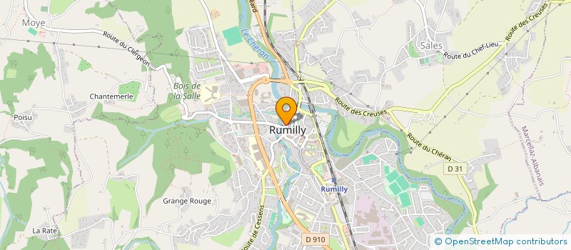 localisation de l'entreprise RUMILLY-OFFICE à RUMILLY