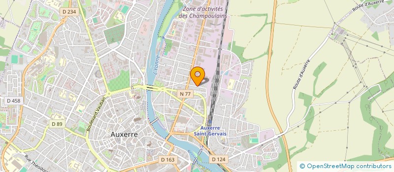 localisation de l'entreprise RUMVAUX à AUXERRE