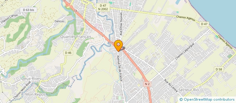 localisation de l'entreprise RUN 10 à SAINT-ANDRE