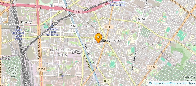 localisation de l'entreprise RUN 4 CARS  AUBERVILLIERS