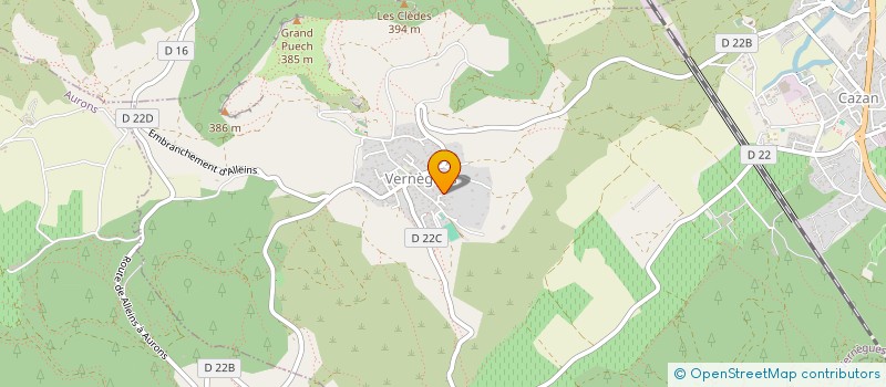 localisation de l'entreprise RUN  VERNEGUES