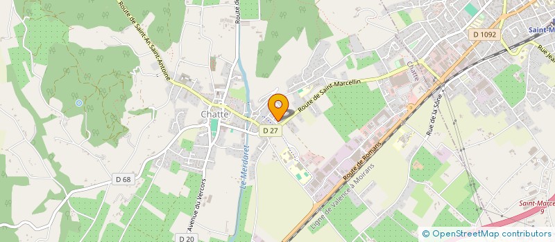 localisation de l'entreprise RUN'ALPES TRANSPORT  CHATTE