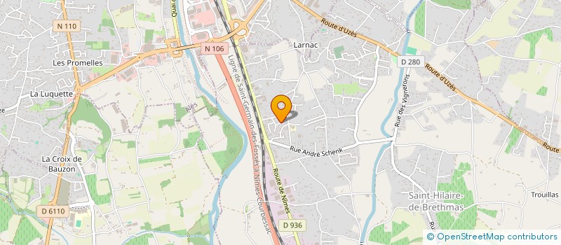 localisation de l'entreprise RUN AND SMILE EVENT  SAINT-HILAIRE-DE-BRETHMAS