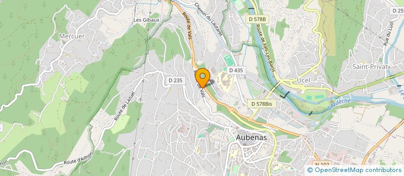 localisation de l'entreprise RUN ART à AUBENAS