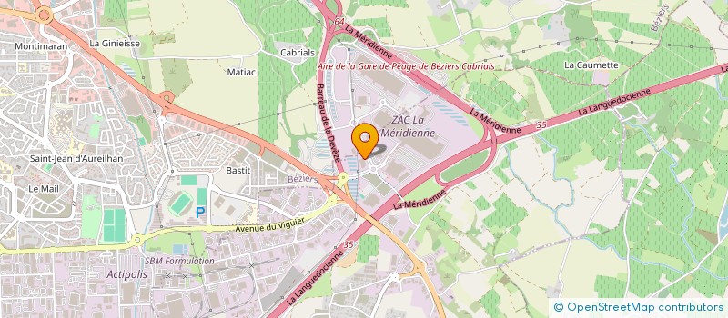 localisation de l'entreprise RUN AVENTURE BEZIERS à VILLENEUVE-LES-BEZIERS
