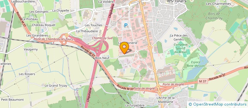 localisation de l'entreprise RUN AWAY  CHAMBRAY-LES-TOURS