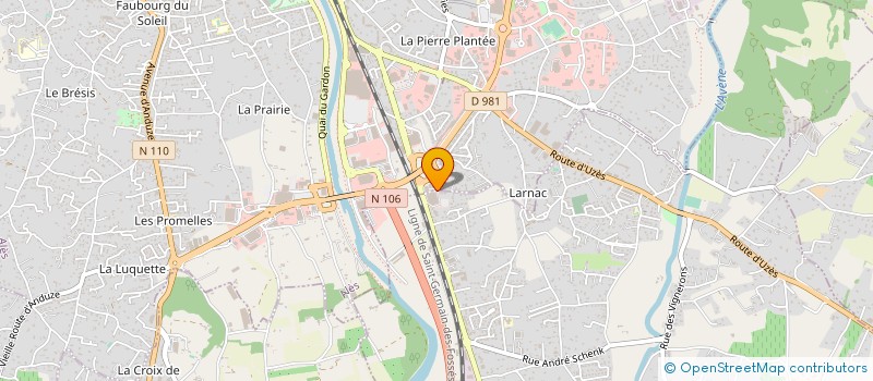 localisation de l'entreprise RUN CYCLES à ALES