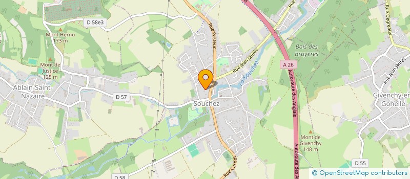 localisation de l'entreprise RUN.DA.ART  SOUCHEZ