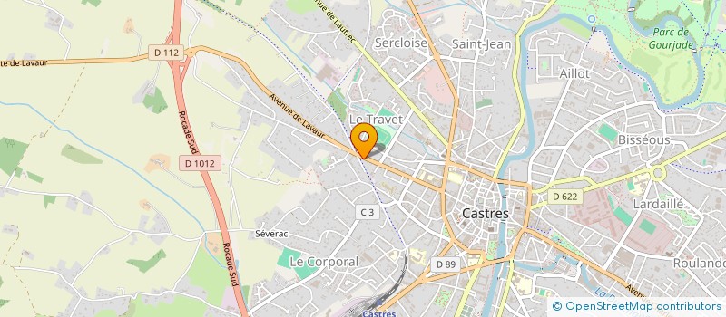 localisation de l'entreprise RUN EAT CLUB  CASTRES