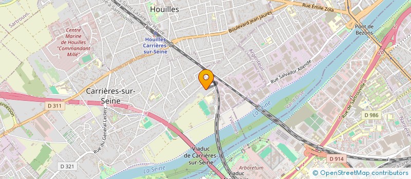 localisation de l'entreprise RUN-ELEC  CARRIERES-SUR-SEINE
