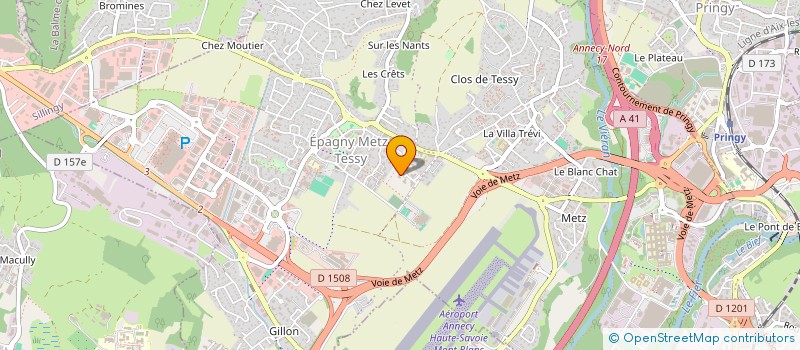 localisation de l'entreprise RUN'ELLES  EPAGNY METZ-TESSY