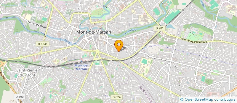 localisation de l'entreprise RUN EQUI'THEATRE  MONT-DE-MARSAN