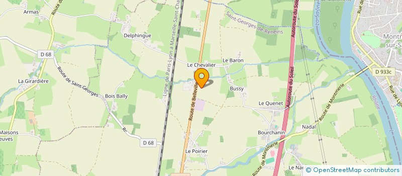 localisation de l'entreprise RUN ET MOI  SAINT-GEORGES-DE-RENEINS