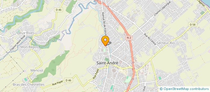 localisation de l'entreprise RUN FLASH à SAINT-ANDRE