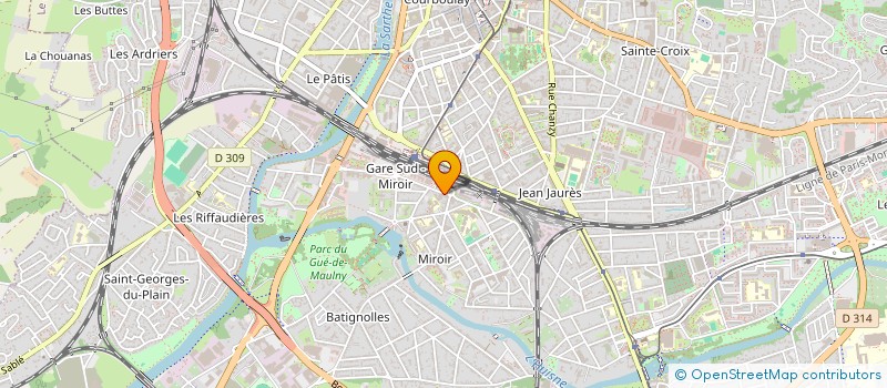 localisation de l'entreprise RUN & FREEDOM ( SIGLE : R )  LE MANS