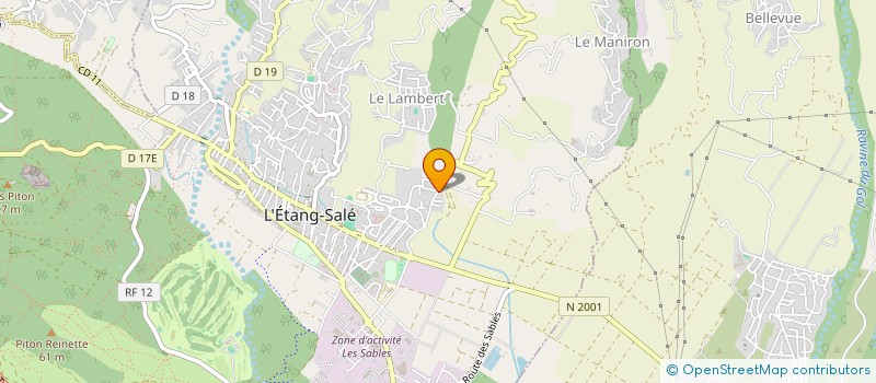 localisation de l'entreprise RUN FS BTP  L'ETANG-SALE