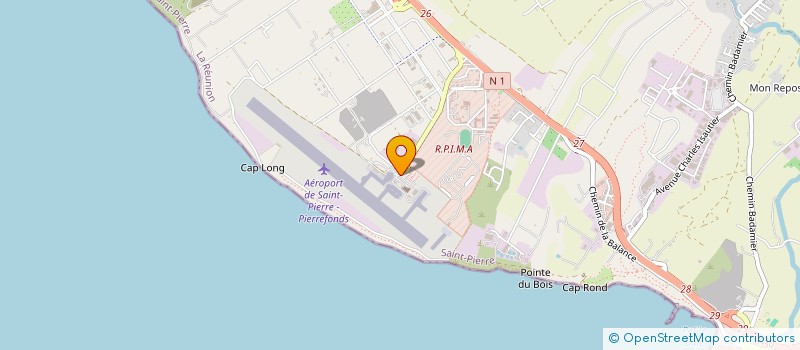 localisation de l'entreprise RUN HELICOPTERE à SAINT-PIERRE