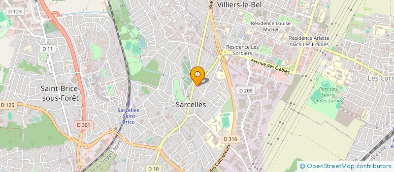 localisation de l'entreprise RUN IMPACT  SARCELLES