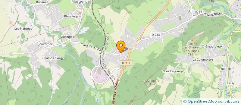 localisation de l'entreprise RUN IN CHABLAIS  LYAUD