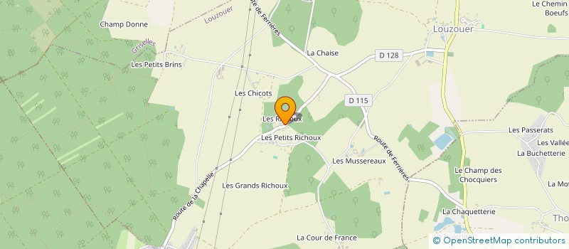 localisation de l'entreprise RUN IN GAT' à LOUZOUER