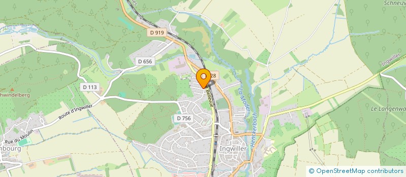localisation de l'entreprise RUN ING  INGWILLER