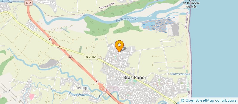 localisation de l'entreprise RUN INSERTION  BRAS-PANON