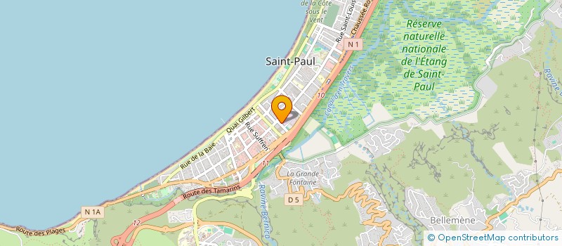 localisation de l'entreprise RUN INVEST 974 à SAINT-PAUL