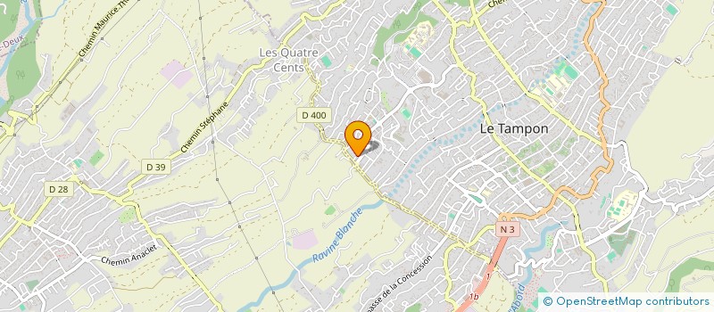 localisation de l'entreprise RUN PRECIOUS PLASTIC  LE TAMPON