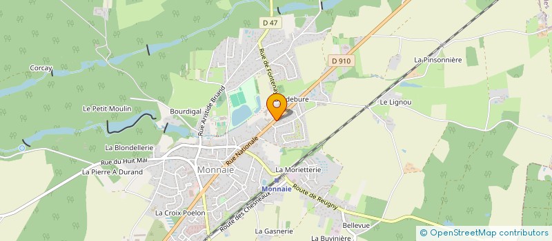 localisation de l'entreprise RUN REUGNY  REUGNY