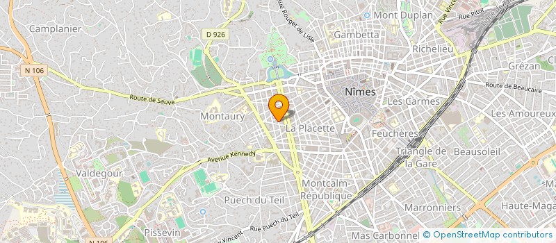 localisation de l'entreprise RUN SARL à NIMES