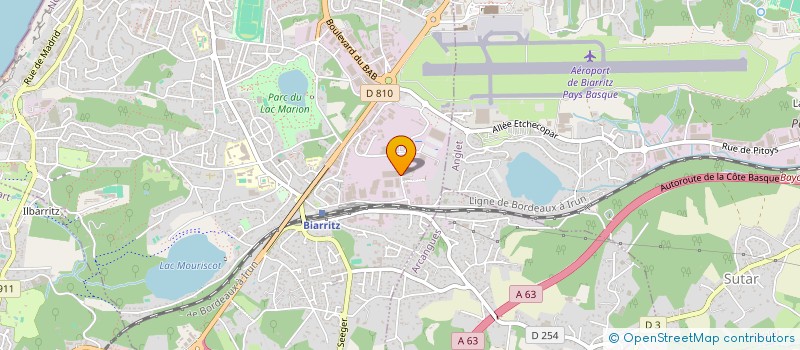 localisation de l'entreprise RUN & SENS  BIARRITZ